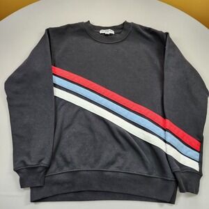 Sub Urban Riot Womens Sweatshirt Pullover XS Colored Stripes